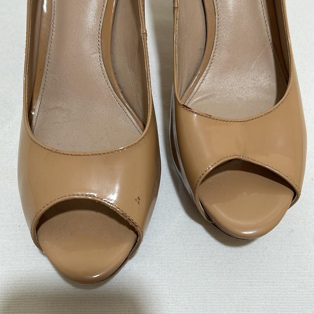 VIA SPIGA WOMEN 3.5”HEEL NUDE PATENT LEATHER SIZE 8.5 - Picture 5 of 12